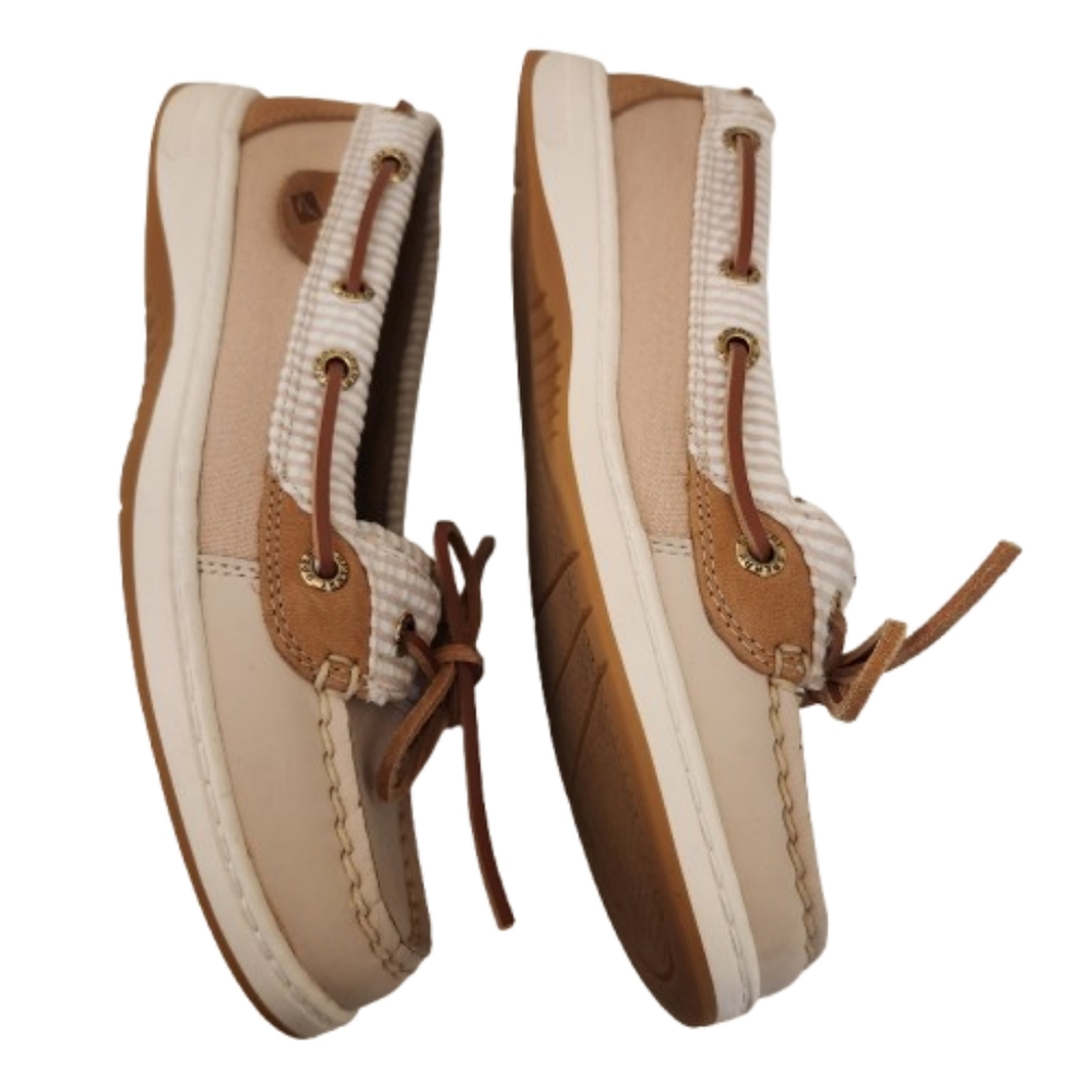 Sperry Angelfish Tan Boat Shoes Size 6.5M - Picture 7 of 12